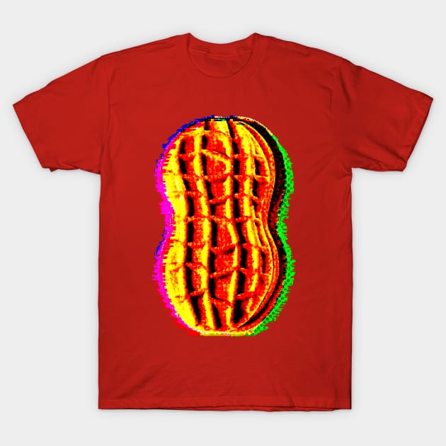 Nutter Butter Snack Glitch T-Shirt by SABREart